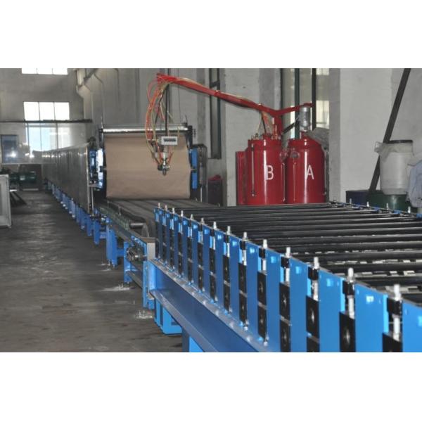 Buy Automatic Polyurethane Sandwich Panel Manufacturing Line With 1220mm Coil Width at wholesale prices