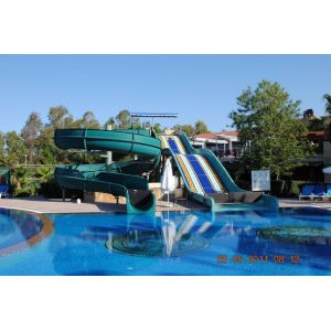 OEM Commercial Water Amusement Park Ride Fiberglass Tube Spiral Slide Set For
