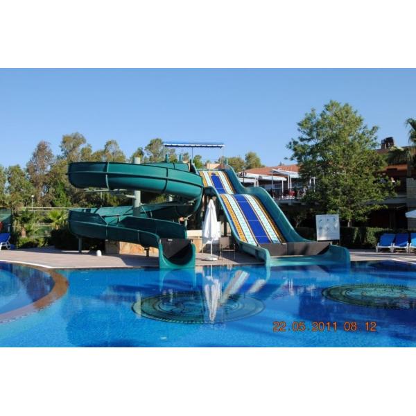 Commercial Water Park Amusement Equipment Fiberglass Slide 1 Person