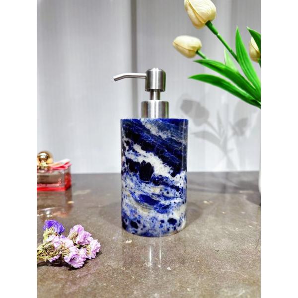 Buy Natural Marble Liquid Soap Dispenser Modern Style Elegant For Bathroom at wholesale prices