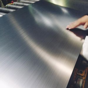 Quality Silver Hairline Stainless Steel Sheet Four Feet Metal Plate for sale