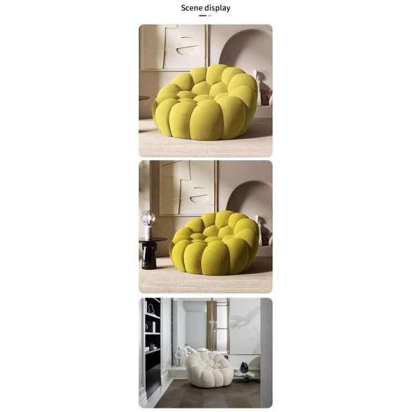 end Luxury Bubble Sofa 3D Mesh Fabric Foam Modeling for Home Living Room Dining Hotel Coffee Leisure Reading Furniture
