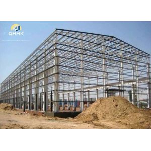 Galvanized Prefab Metal Storage Building , Prefabricated Steel Warehouse