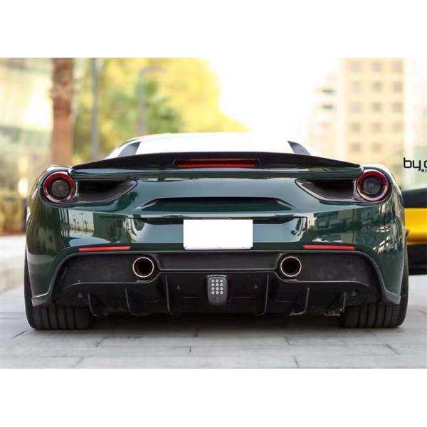 For Ferrari 488 Carbon Fiber Body Kit 488 Upgraded Vors Style Carbon Fiber Front Lip Diffuser Spoiler Body Kit