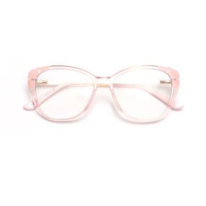 Fashion Ladies Oversized Tr90 Glasses Frames Tr90 Blue Light Glasses