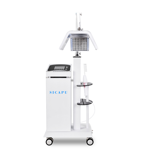 Hair Growth Equipment showing laser therapy application