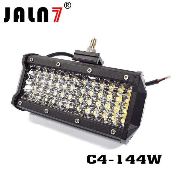 LED Light Bar JALN7 144W 4Rows Combo Beam LED Driving Lamp Super Bright Off Road Lights LED Work Light Boat Jeep