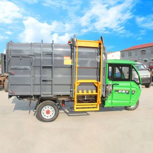 Special Vehicle Small Three-Wheeled Trash Truck Electric Compressed Garbage