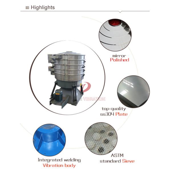 Double Layer Alloy Powder Tumbler Screening Machine For Chemical Industrial