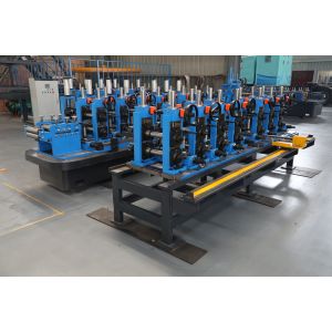 Steel Pipe Making Machine , Tube Rolling Machine With HF Welded