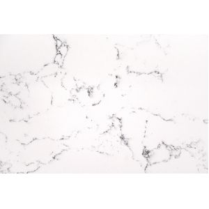 Carrara White Highly Imtimated Artificial Quartz Grey Kitchen Countertop