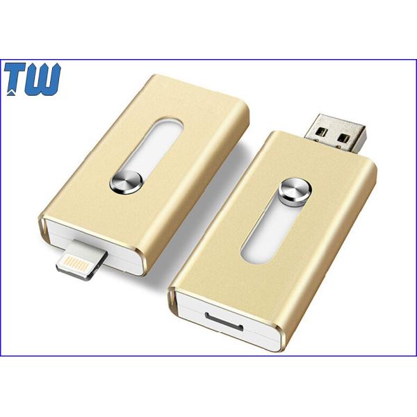 Buy iPhone External Drive OTG USB Pen Drives Sliding Double Interface at wholesale prices
