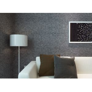 Quality Living Room Embossed Vinyl Wallpaper , Waterproof Silver Modern Embossed Wallpaper for sale