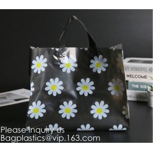 Multiple Patterns Floral Plastic Bags Boutique Gift Bag Clothing Packaging Soft