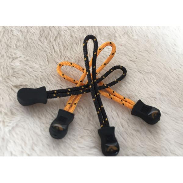 High Grade Rubber Silicone / PVC Reversible Metal Decorative Zipper Pulls