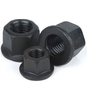 Grade 8 Black Oxide Coating Large Hexagon Flange Nuts