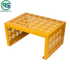 Outdoor Decorative PVDF PPG Metal Air Conditioner Cover Curved Cladding Aluminum