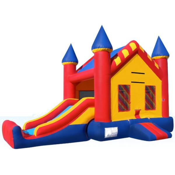 Buy Full Size Inflatable Bouncer Combo Big Jumpy House Silk Printing Enviroment - Friendly at wholesale prices