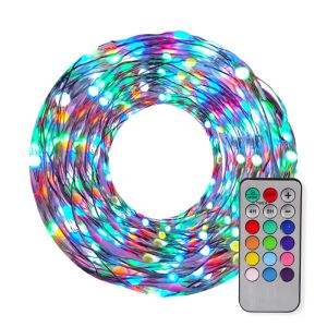 10 LED Battery Copper Wire Lights 3M Multicolor Christmas String Lights