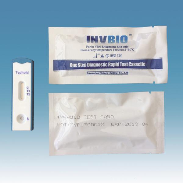 Buy Medical IVD rapid diagnostic test kits Typhoid Ab whole blood/serum Test card rtk home test kit at wholesale prices