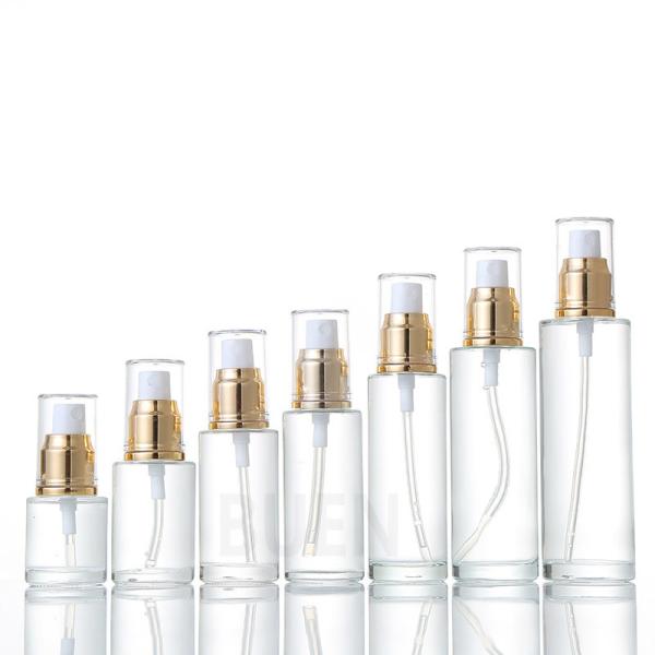 Buy Customizable Clear Glass Cosmetic Jars Empty Foundation Glass Bottle 120ml at wholesale prices