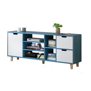 Quality Waterproof Moisture Proof Laminate Particle Board TV Stand White High Gloss for sale