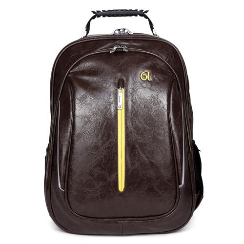 Buy Water - Resistance Retro Leather Backpack With Adjustable Shoulder Straps at wholesale prices