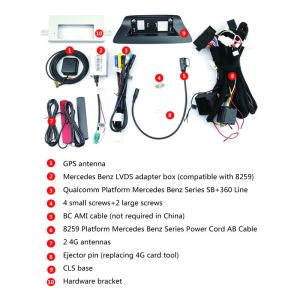 NTG4.0 4.5 5.0 Android Auto Double Din Radio Benz GLS IPS Screen GPS