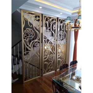 Hairline Bronze Stainless Steel Room Dividers For Office/Room/Interior