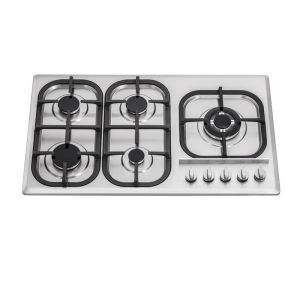 Stainless Steel Panel 5 Burner Built In Hob Multifunction