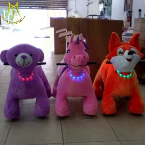 Quality Hansel fun birthday party games coin operated plush animal ride for sale