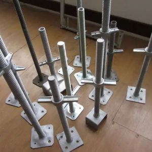 Electro Galvanized Base Jack Scaffolding For Silver Steel Support