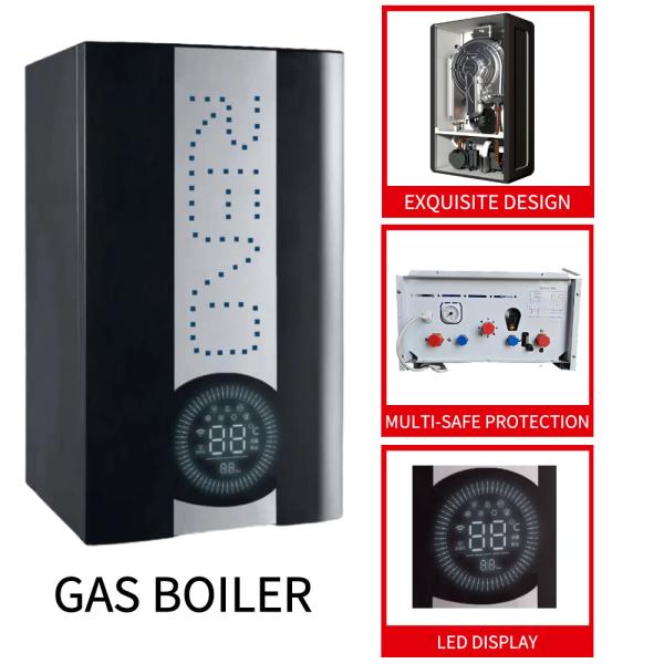 Buy Gas Condensing  Wall Mounted Boiler  Black  Case Heating And Bathing Dual Function Heater at wholesale prices