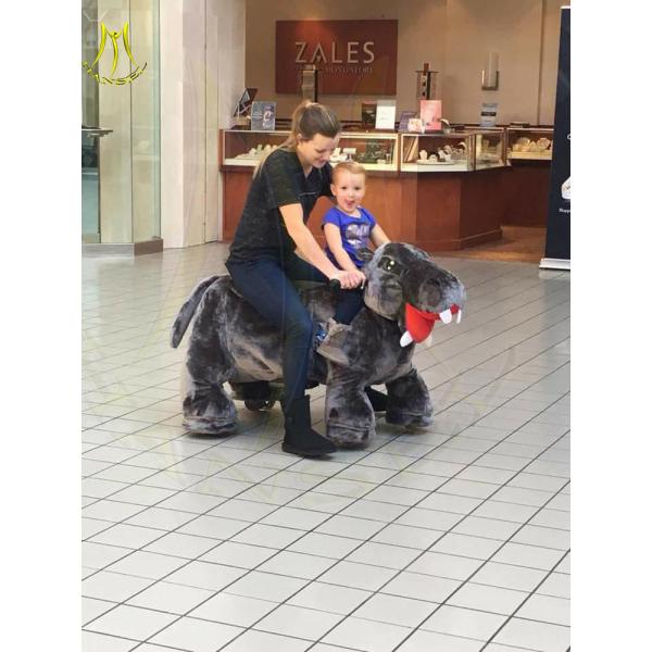 Buy Hansel  attractive electric plush coin operated stuffed animal toy ride for sale at wholesale prices