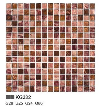 KG series glass mosaic for background decor KG322