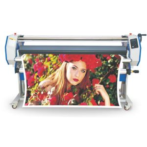 Bubble Free Manual Laminators 64 Inches Semi Automatic Laminating Machine Silver