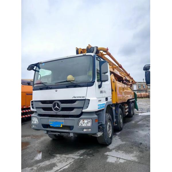 Used Concrete Pump Truck Total Weight 42870kgs on a Mercedes Benz Xc Mg 56 M with Parts