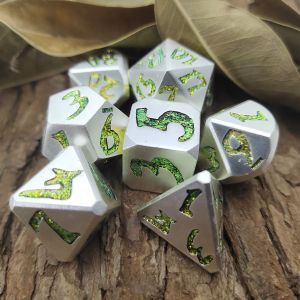 Quality Polyhedral Dice Polished Luxury Metal Handmade DND Sharp Mini for sale