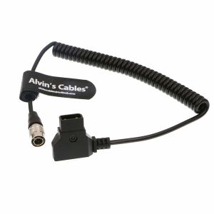 Sound Devices ZAXCOM Power Coiled Twist Cable D-Tap to 4PIN Hirose Male