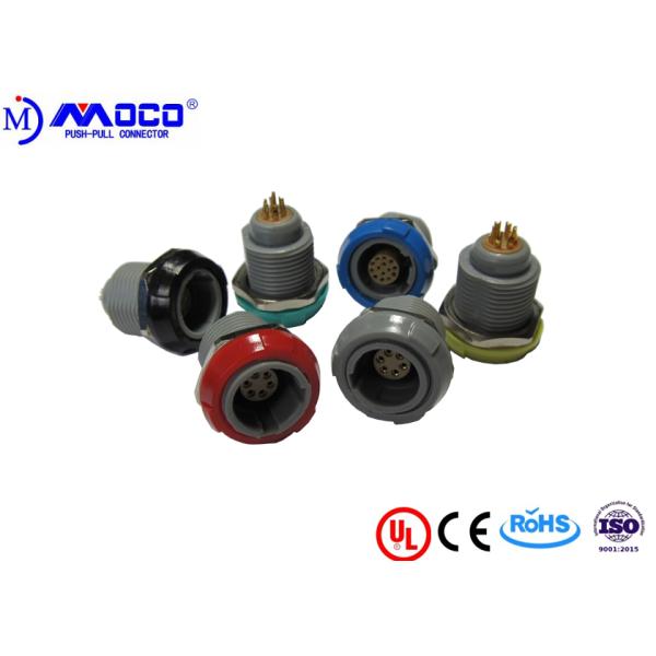 Medical Plastic Push Pull Connectors PAG PKG Socket 2-14 Pin Male / Female Gender