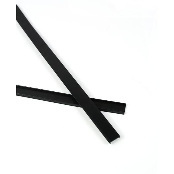 Black PVC Cover Rigid Clip Profiles ABS PP Extruiosn
