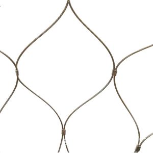 Quality 20mm to 200mm Mesh Size Architectural Decorative Stainless Steel Wire Rope Mesh with Woven Technique for sale