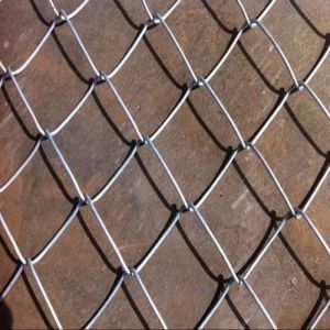 Galvanized PVC Coated Diamond Wire Mesh 6ft 8ft Easily Assembled Chain Link