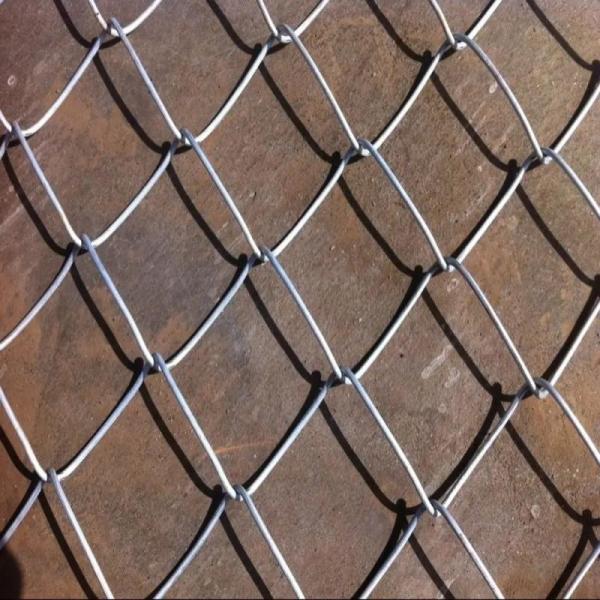 Galvanized PVC Coated Diamond Wire Mesh 6ft 8ft Easily Assembled Chain Link