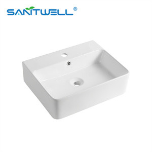 Buy AB8457 Modern Rectangular Art Basin Above Counter Basin Ceramic Basin at wholesale prices