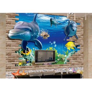 CMYK 1920X1080 15㎡/h 3D Wall Inkjet Printer TX800 Nozzles