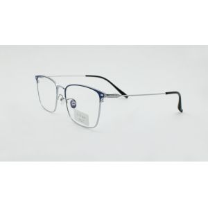 Rectangle Metal Browline Eyeglasses Unisex stainless Frame Full-Rim Stylish