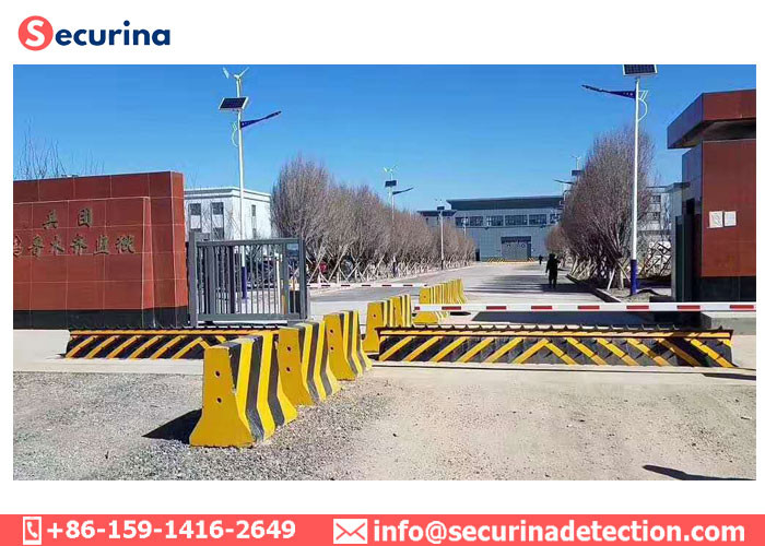 Quality Reflecting Adhesive Strip Warning Anti-terrorist Hydraulic Roadblocker for Vehicle Access Control for sale