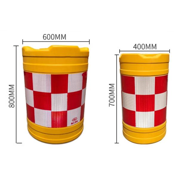 Buy Red And White Reflective Isolation Piers At Highway Intersections at wholesale prices