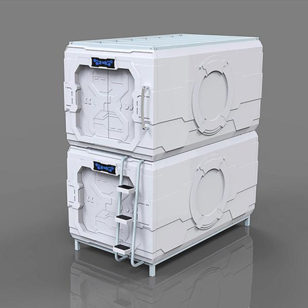 Buy Hostel Vertical Soundproof Capsule Bed Science Fiction Stainless Steel Hand at wholesale prices